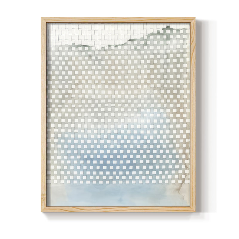 Sierra Weave I, reproduction encadrée - bois massif, H 30 po x l 24 po, Encadré naturel
