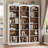 Huckins Standard Bookcase with Adjustable Shelves, 71.2" H x 63.4" W Modern Wood Storage Shelf-112500248