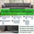 Hashim 6 - Piece Free Form Upholstered Convertible Modular Sofa Sectional with Storage-708451238