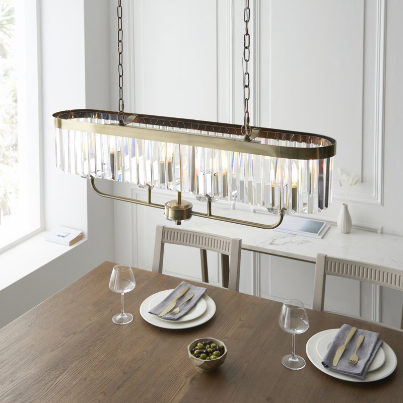 Bothell Avish 4lt Chandelier, Antique Brass
