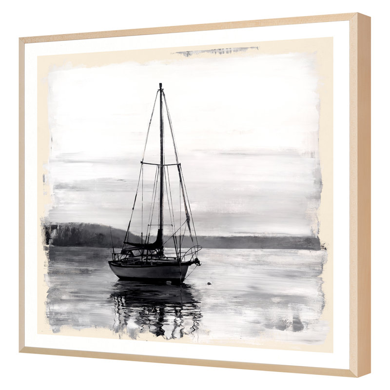 Solitutde Print by Ngo, PC, 22'' H x 22'' W, Maple Single Picture Framed