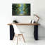 «Sunlit Forest Blue C» par Julia Purinton, art mural sur toile-1869504915