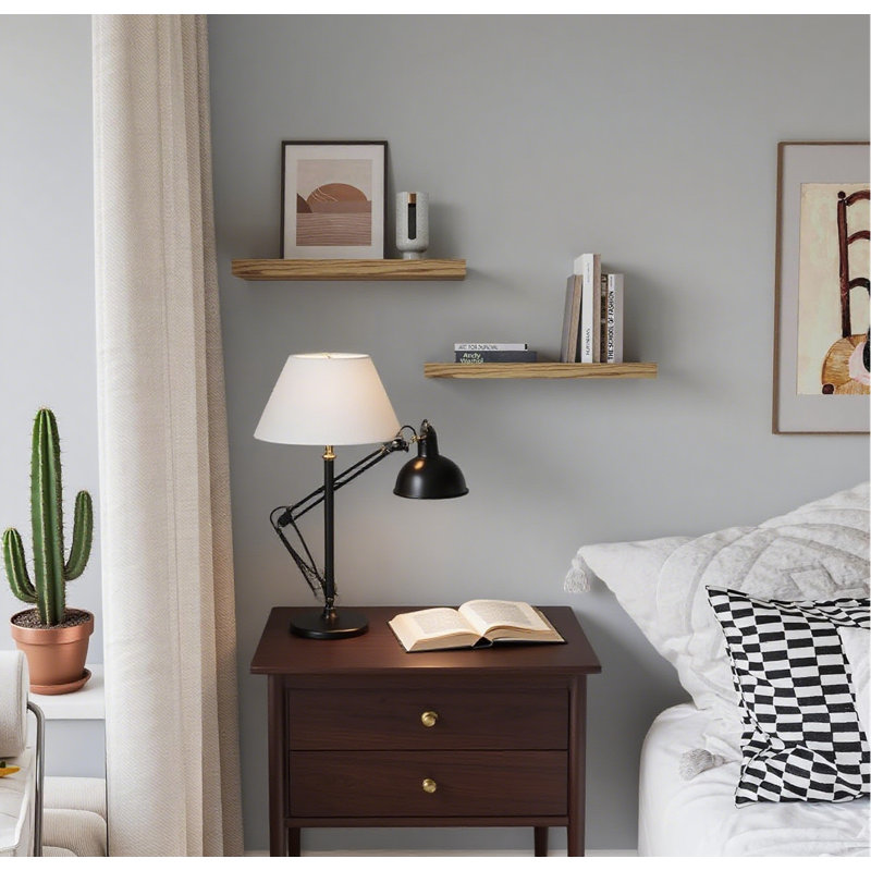 Ensemble de 3 tablettes flottantes pour la décoration murale, tablettes de présentation peu encombrantes pour le salon, la chambre à coucher, la salle de bain et la cuisine