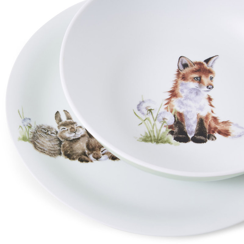 Classic Wrendale Designs  Little Wren Plate & Bowl Set
