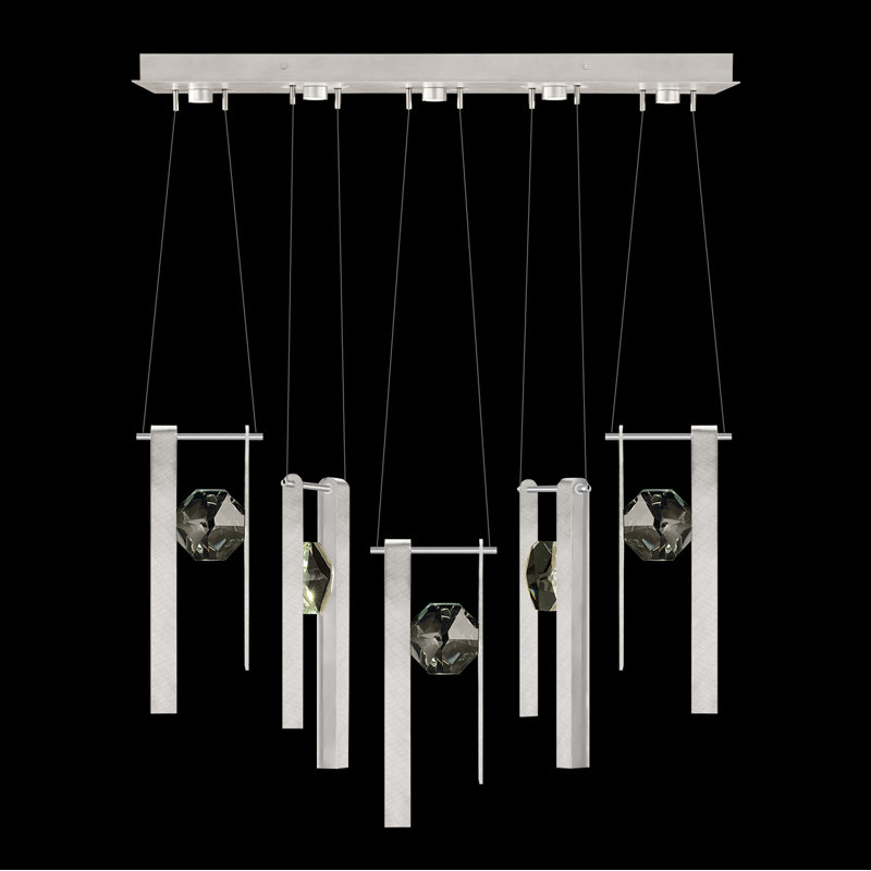 Aria 5 - Light LED Pendant, Brushed Silver