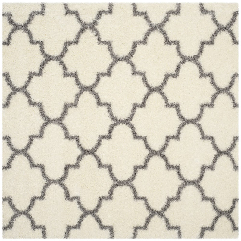 Bertl Sgm-Montreal Shag Performance Geometric Rug, Square 6'7"