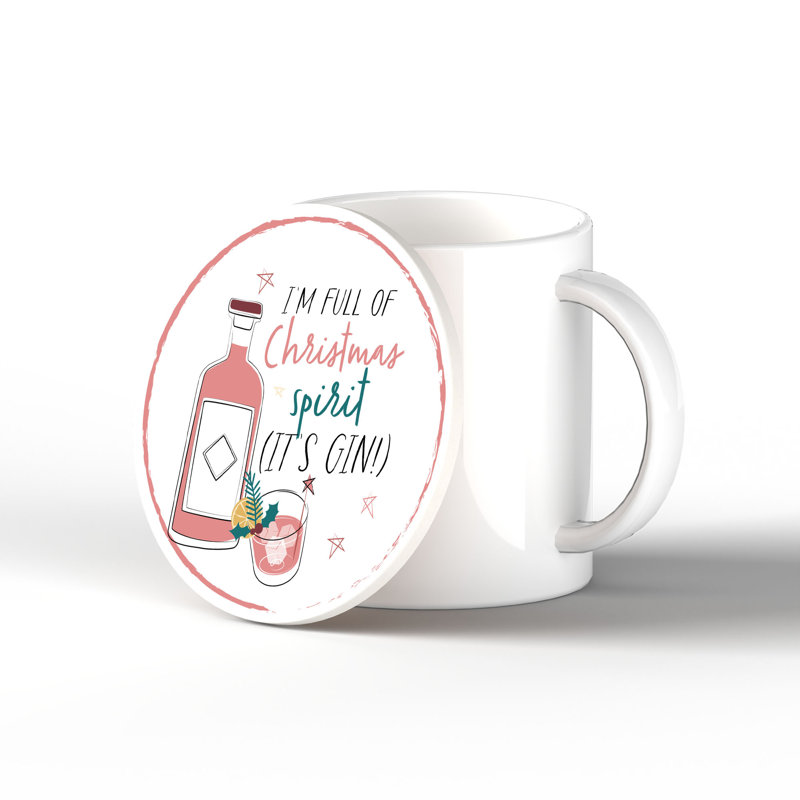 Carley Ceramic Round 1 Piece Coaster