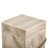 Outdoor Wood Grain Square MGO Side Table With Simulated Braided Cord