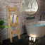 Odelle Wood 4 Freestanding Towel Stand-1802869419