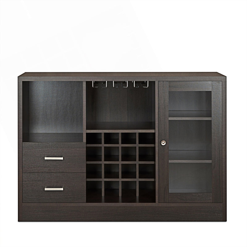 Wine Cabinet With Door And Drawers, Accent Cabinet