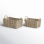 Handmade Seagrass Basket With Handles - Set of 2