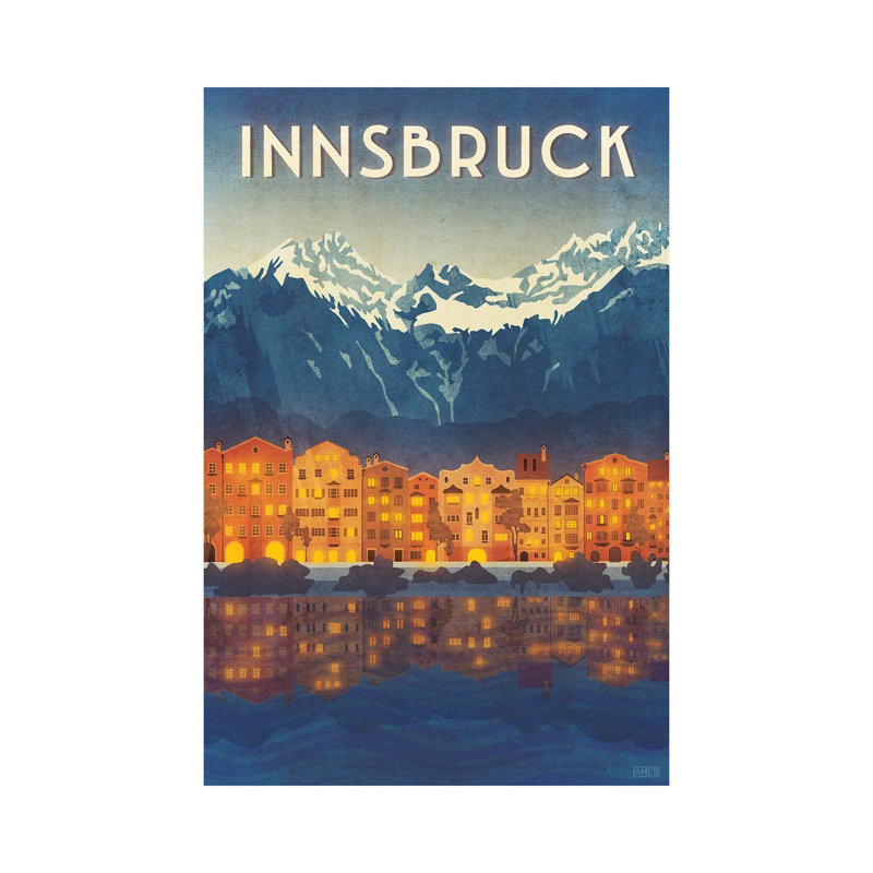 Austria-Innsbruck - Wrapped Canvas Painting, 20.32 cm H x 30.48 cm W