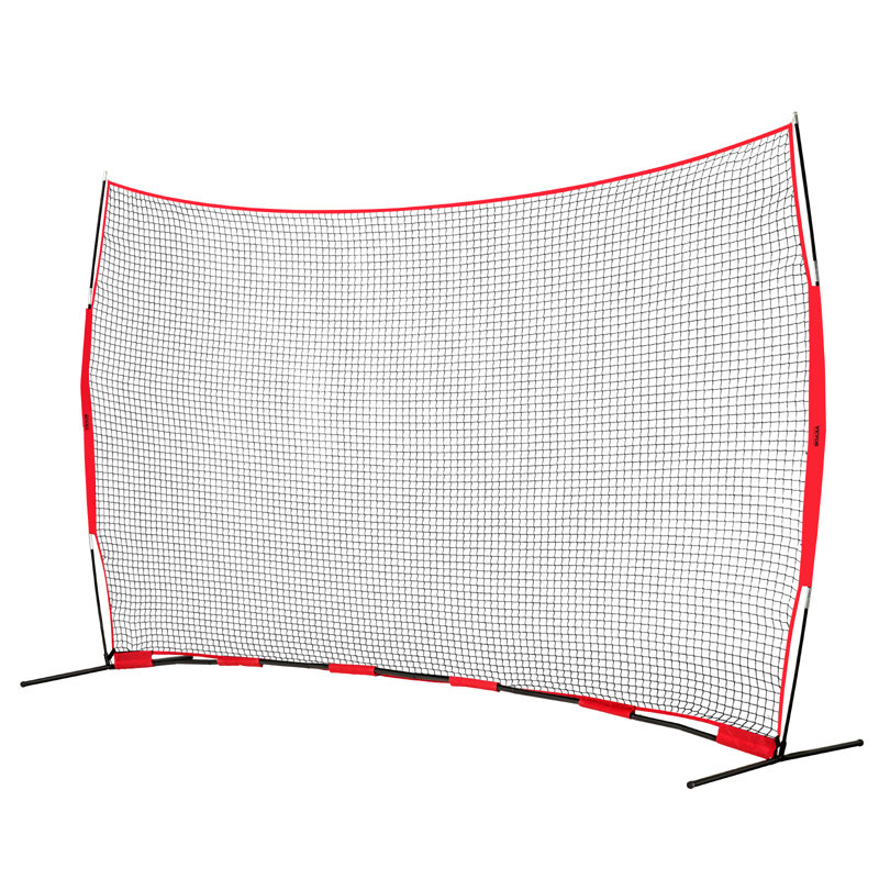 Barricade Backstop Net, Ball Sports Barrier Netting, Portable Practise, 122" H x 199" W x 55" D