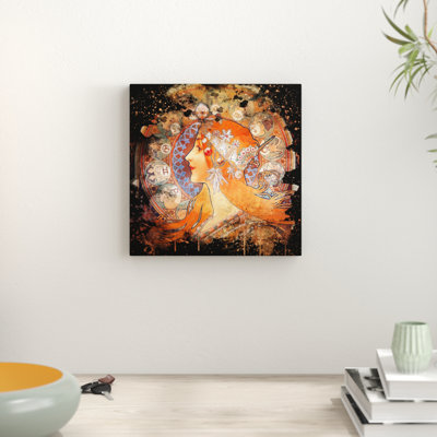 Mucha Zodiac Art - Wrapped Canvas
