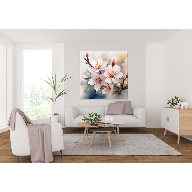 Fleurs d'amandier doux, H 30 po x l 30 po