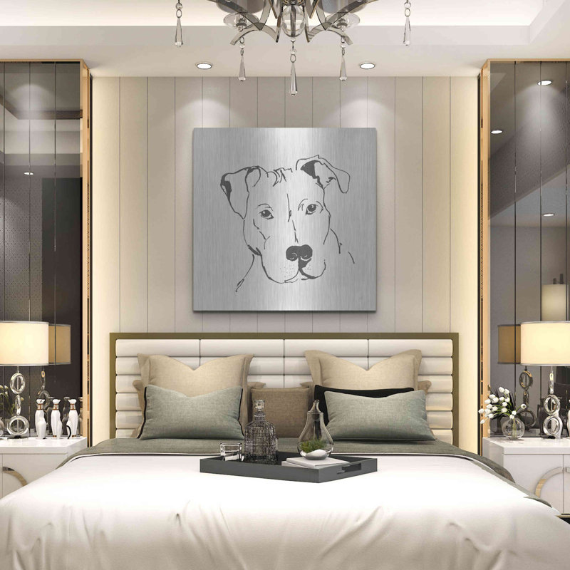 «Line Dog Pitbull II» par Chris Paschke, H 36 po x l 36 po