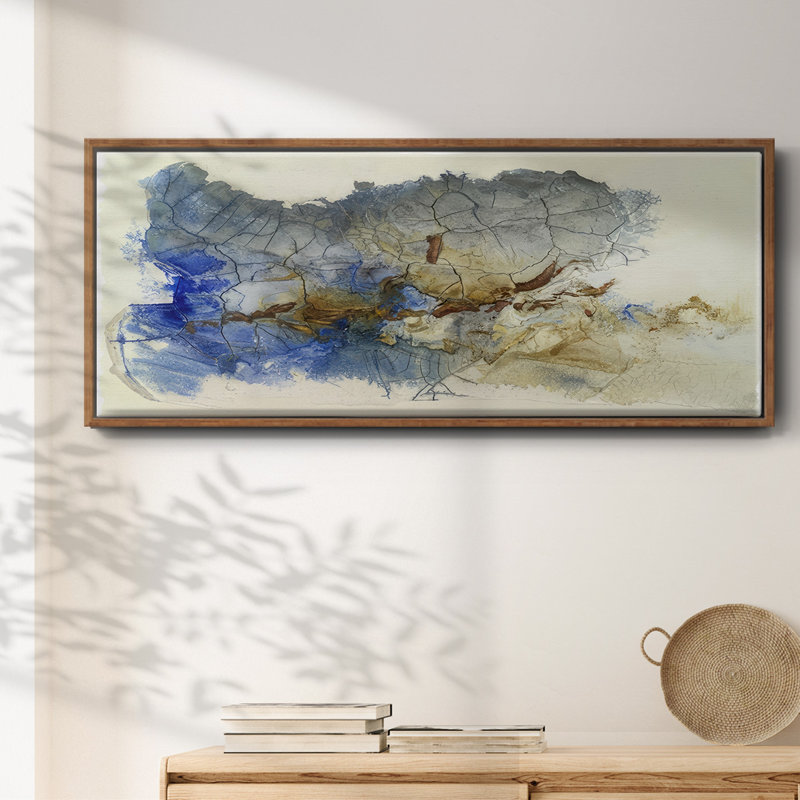 Golden Cleft I - Framed Canvas
