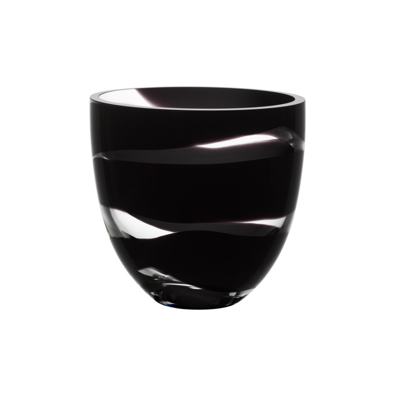 Non Stop Handmade Glass Decorative Bowl, Black