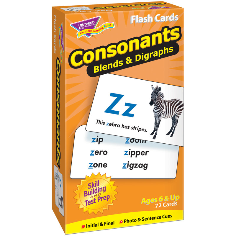Cartes flash consonnes