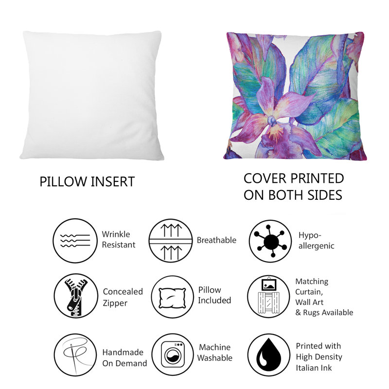 Floral Throw Pillow