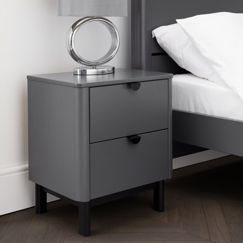 Janine 46cm W Manufactured Wood Bedside Table