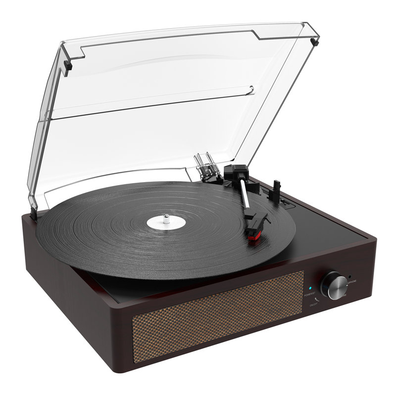 2 - Speed Turntable Decorative Record Player with Bluetooth