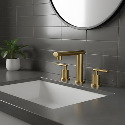 Modern Bathroom Sink Faucet with 2-handle