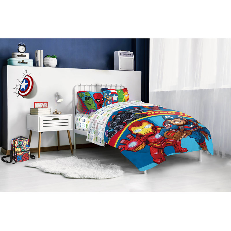 Marvel Super Hero Adventures Twin Reversible Microfiber Bed Set