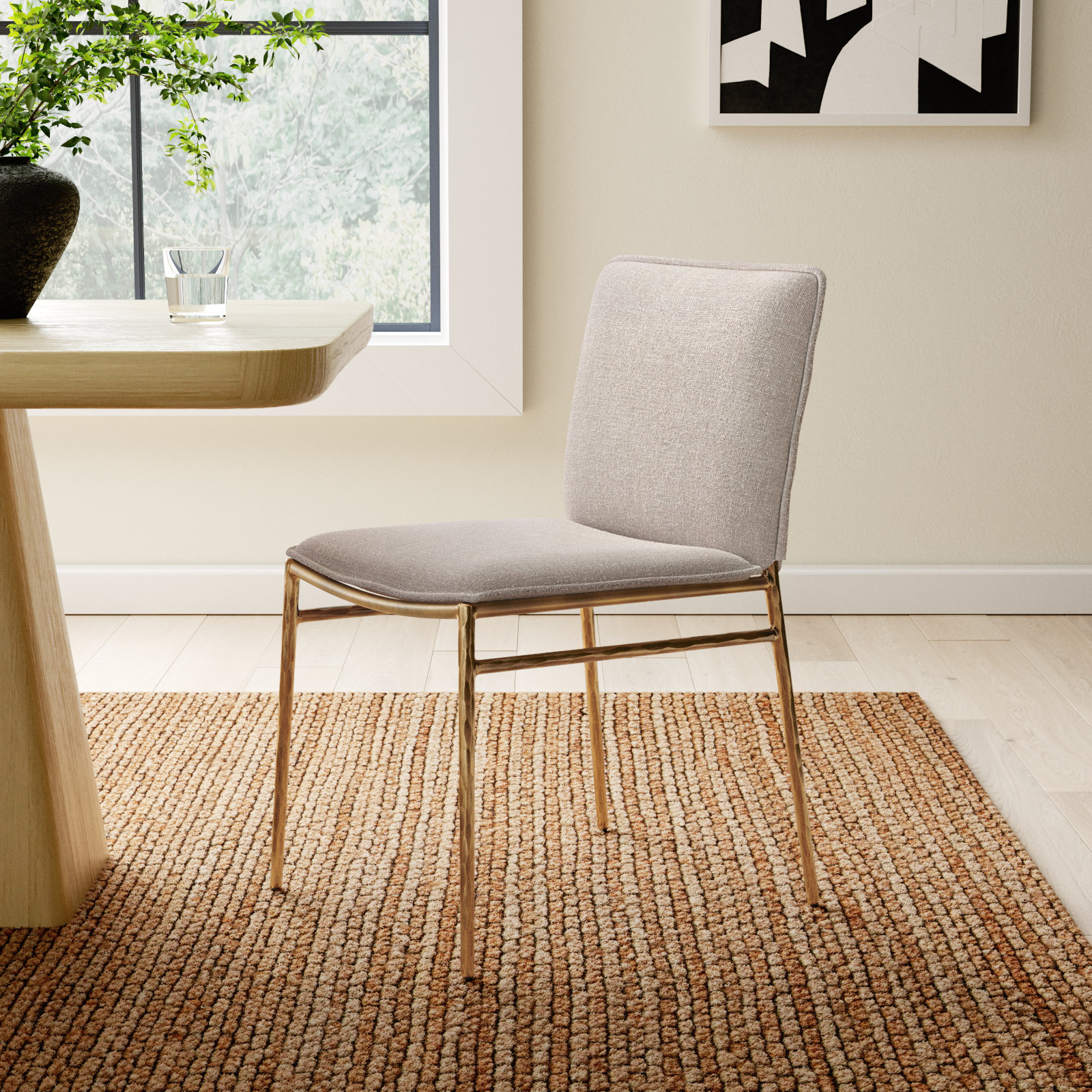 Vonda Polyester Side Chair Dining Chair - Thumbnail 3