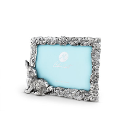 Bunny Silver Metal Embossed Picture Frame