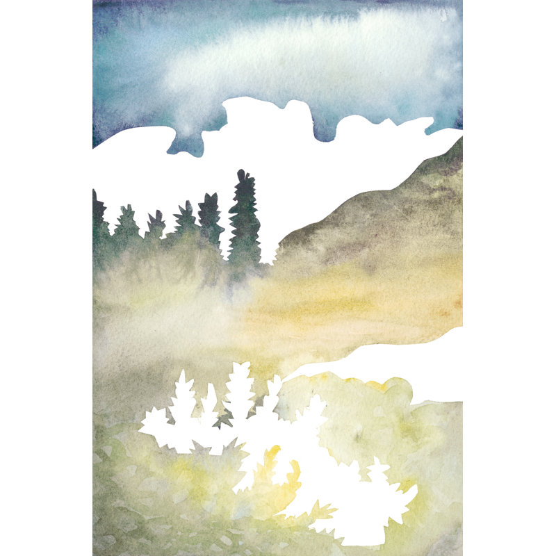 Cross Country Abstraction VI by Natasha Chabot - Painting, 30cm H x 20cm W, Wrapped Canvas