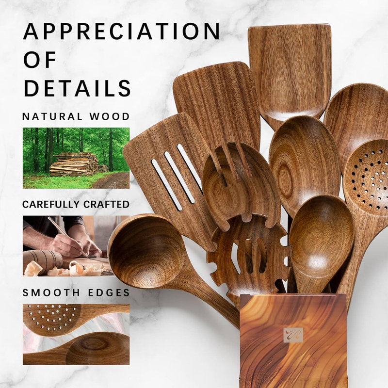 Non stick pot cooking utensil set