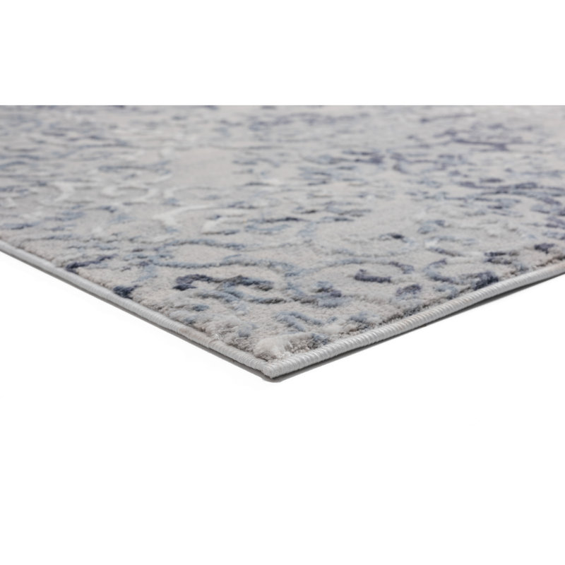 Askov Faux Leather Camouflage Indoor Rug, Round 7'10"