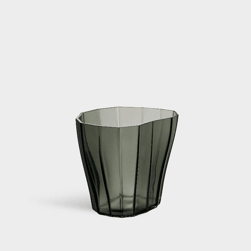 Reed Handmade Glass Table Vase, Moss Green