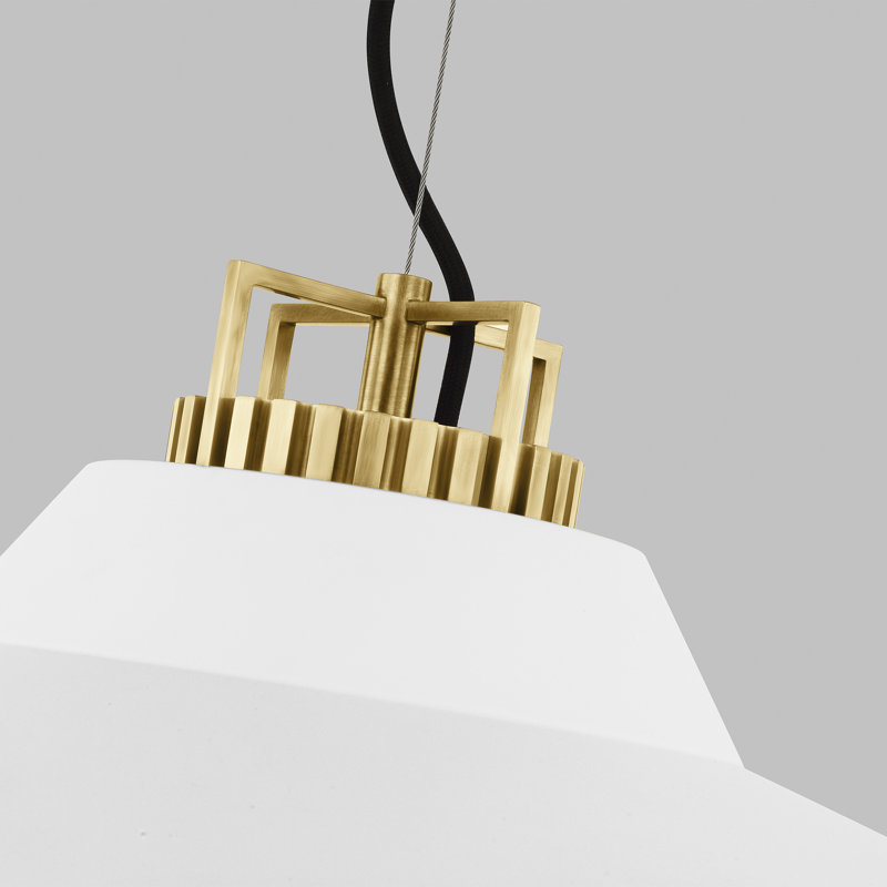 Forge 1 - Light LED Pendant, 10.7" H x 24" W x 24" D, Matte White