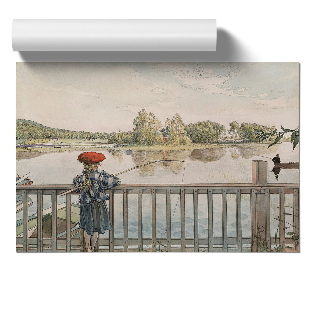 Lisbeth Angling by Carl Larsson - Frameless Print