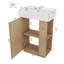 Meuble-lavabo tendance 21,6 po avec lavabo en céramique
