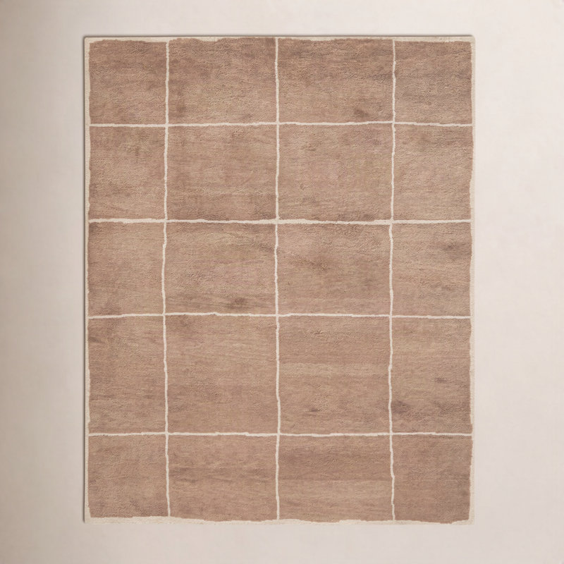 Tapis d'intérieur en laine touffeté à la main Merritt, Rectangulaire 3 pi x 5 pi