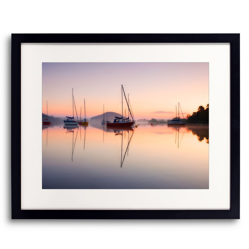 Lake District, Sunrise, England par Frank Peters - photographie de cadre, H 17,25 po x l 21,25 po x P 0,88 po, Blanc