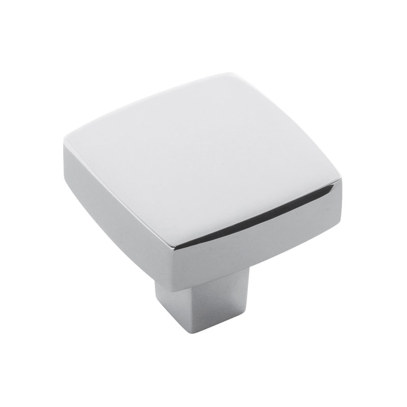 Coventry 1-1/4 Inch Square Cabinet Knob, Chrome