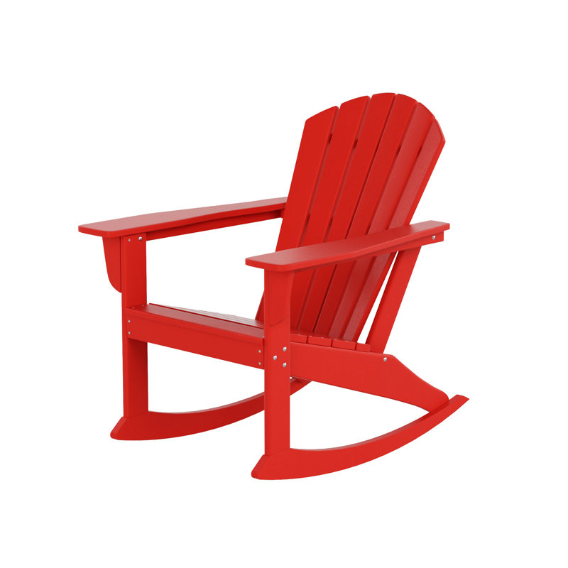 Chaise Adirondack berçante en PEHD Altura, Rouge