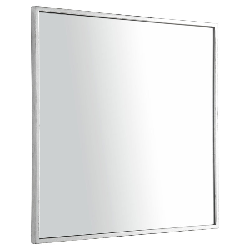 Gorgon Square Mirror, Silver Leaf