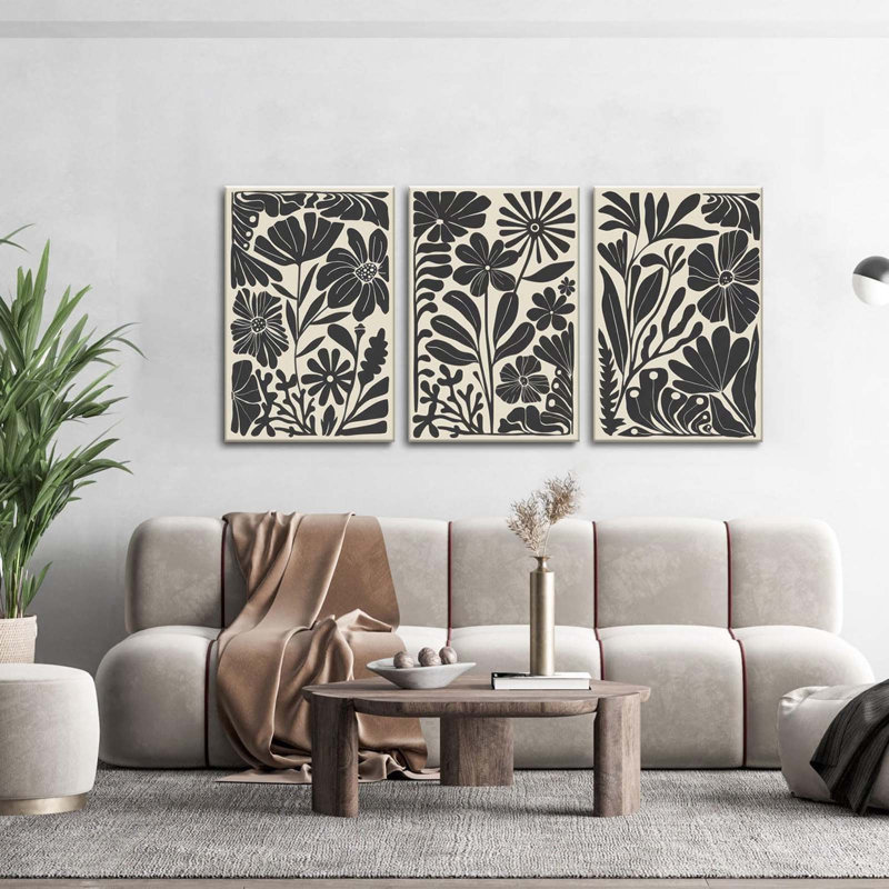 3 Piece Wrapped Canvas Wall Art