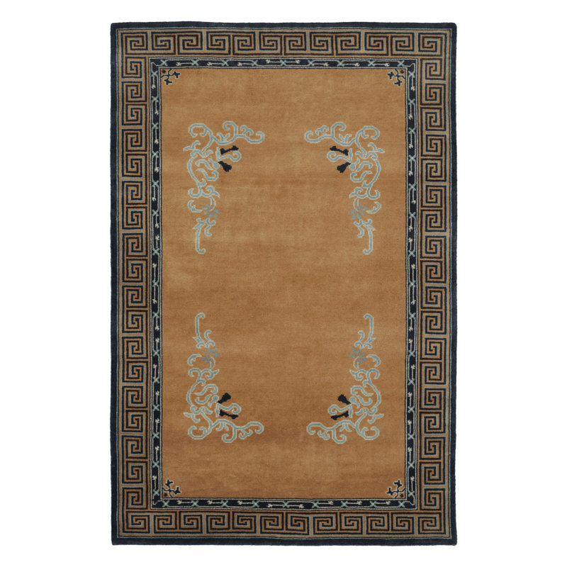 Art Deco One-of-a-Kind 3'11X6'0 Hand Knotted Area Rug