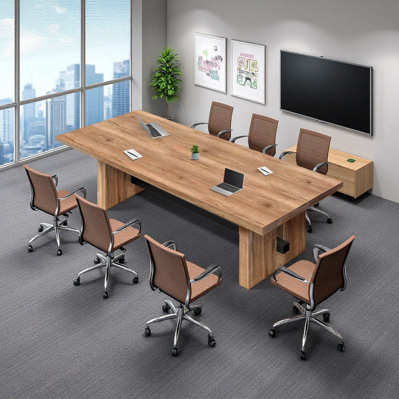 Table de conférence Modern, H 29,53 po x L 86,61 po x l 35,43 po