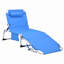 Fauteuil de bronzage 3 en 1 robuste avec trou de visage et chaises longues réglables à 5 positions