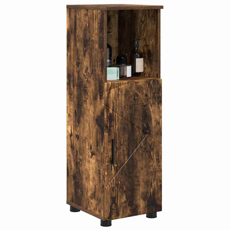 30cm Bathroom Vanity Base Only, Smoked Oak