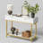 43.3" Wide Modern Console Table with Fluted Drawer Fronts, Wooden Sofa Table with 2 Drawers, Entryway Table for Hallway & Behind-Couch Storage-906921165