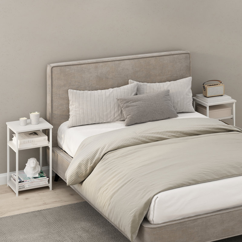 Subria 34.0cm W Metal Bedside Table