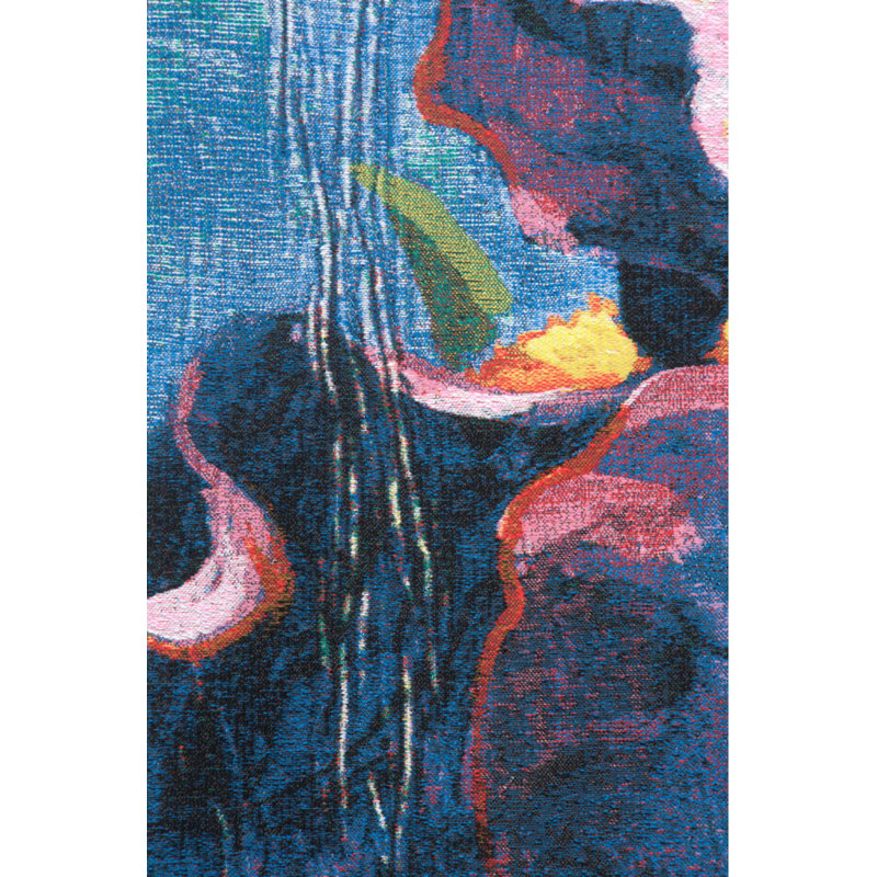 Loom Woven Cotton Blend Wall Hanging, 37" H x 37" W x 0.15" D
